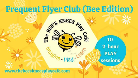 The Bees Knees Play Cafe 10 Visit Punch Card